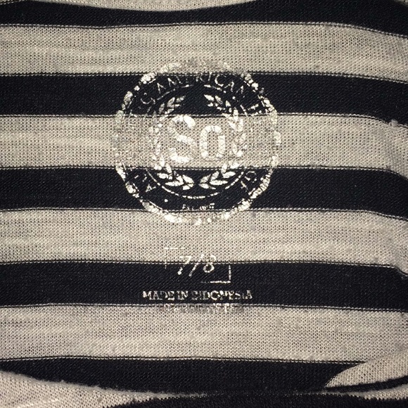 Girls Striped with Hearts Shirt - Picture 3 of 3